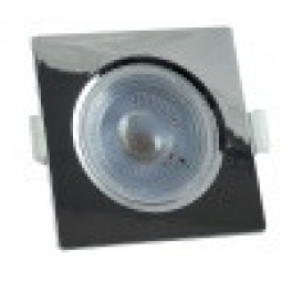 TR 422 7W 500lm 4200K fényes króm négyzet spot lámpa 90x90x45mm